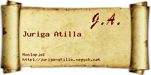 Juriga Atilla névjegykártya
